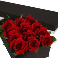 12 x Long Stem Premium Rose Presentation Box